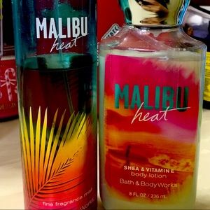 used- Malibu Heat bath& body works set $5.95 ships